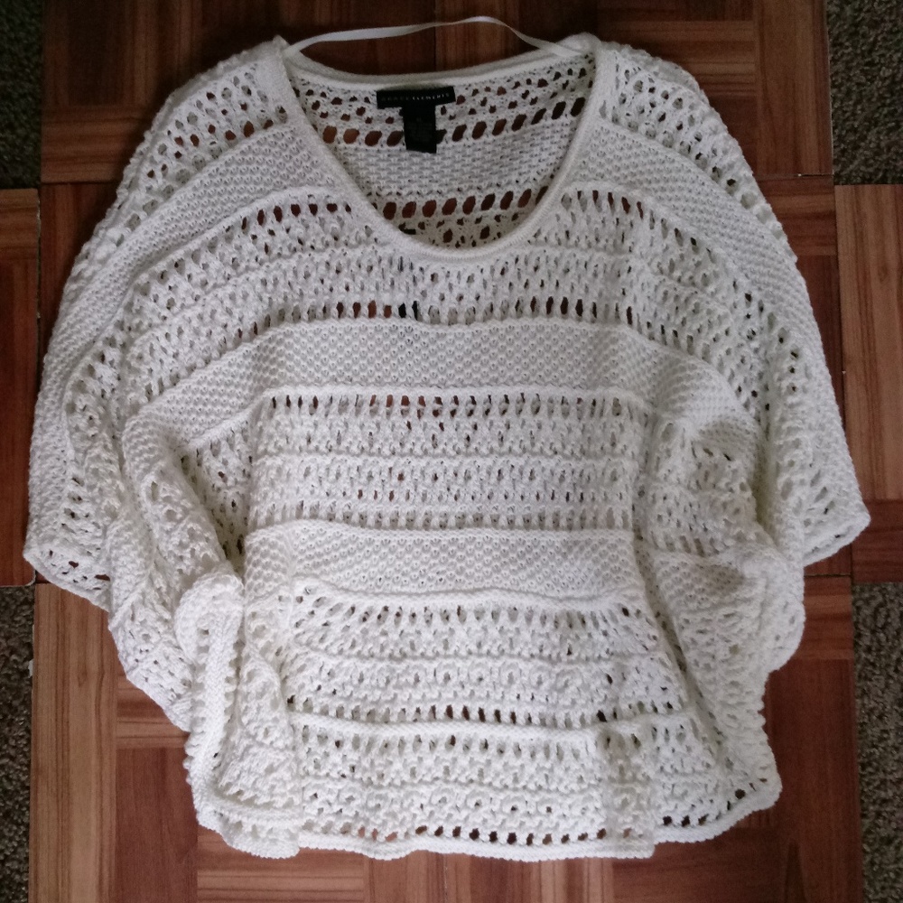 Grace Elements Crochet Sweater XL